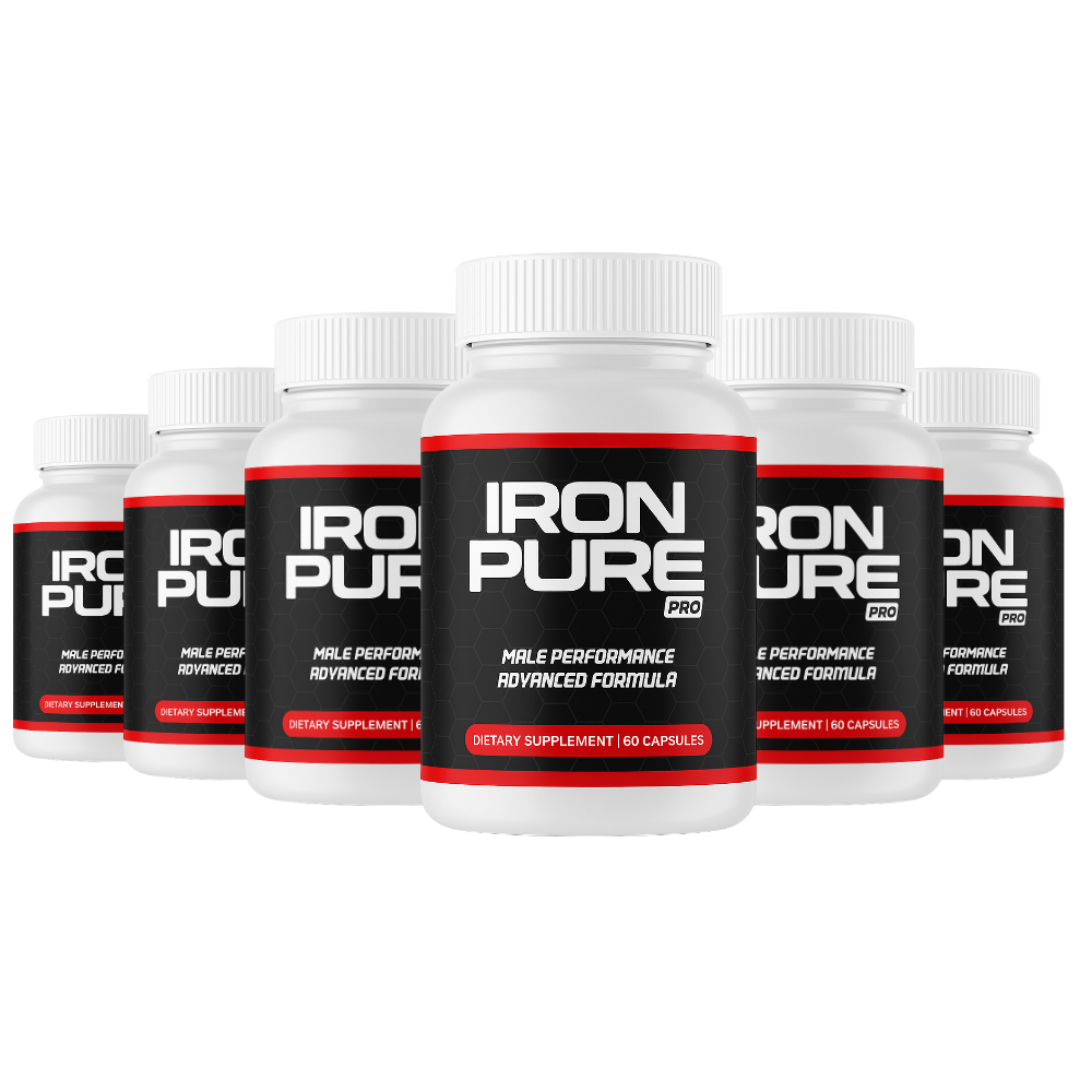 6 BOTTLES IRON PURE
